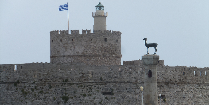 Rhodes-Island-City-Greece-Deer-Symbol-Coast-Ialisos