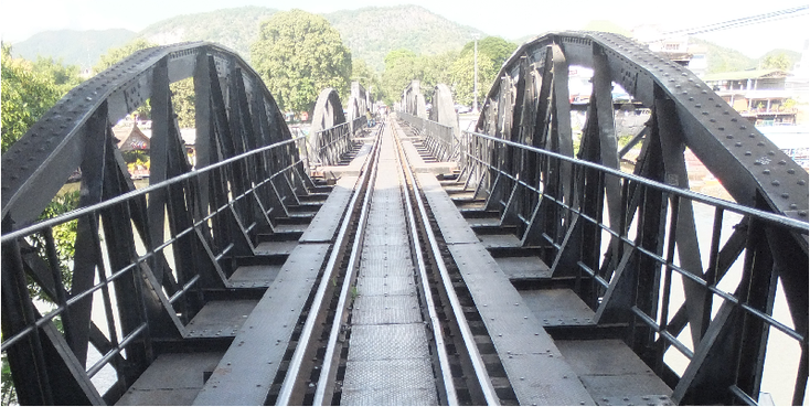 Kanchanaburi-Bridge-On-The-River-Kwai-Death-Railway-Thailand-WW2-dodenspoorlijn-brug