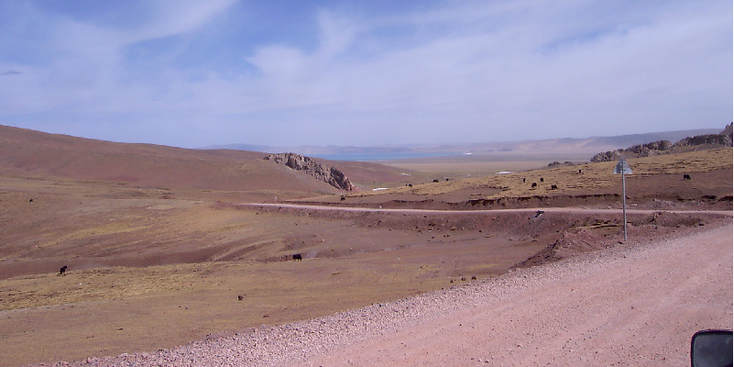 Tibet-plateau-wegen-landschap-China
