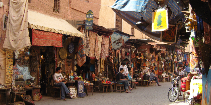 Marrakesh-Marrakech-bazaar-markt-Soek-souq-Marokko