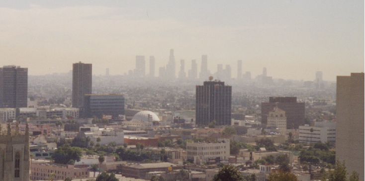 Los-Angeles-LA-skyline-downtown-Verenigde-Staten