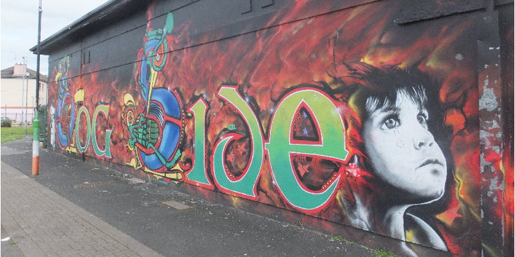 London-Derry-Free-graffiti-Boggs-Bogside-noord-Ierland-Troubles-Ulster
