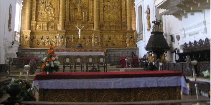 Panaji-oud-Goa-India-altaar-kerk