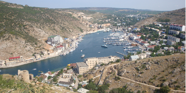 Balaklava-haven-visnet-Krim-Oekraïne