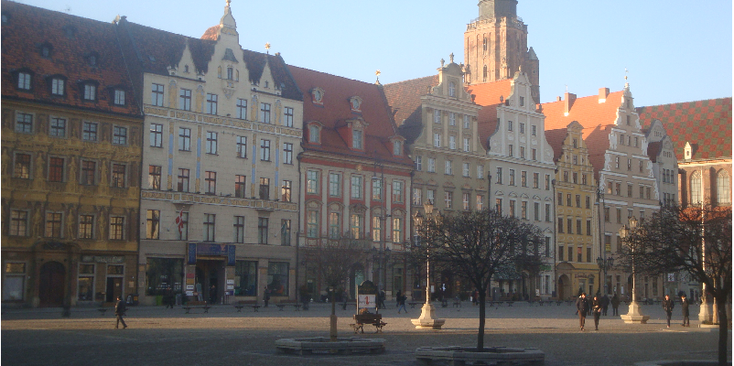 Wroclaw-Rynek-plein-herenhuizen-Polen