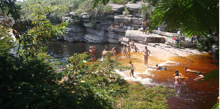 Diamantina-Nationaal-Park-Da-Chapada-Brazilië-zwemplek-rivier-Poco-de-Diablo
