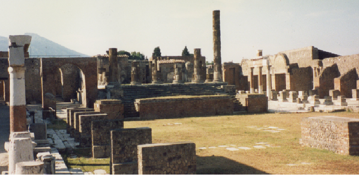 Pompeï-forum-Romeins-Rijk-pilaren-columns-Italië