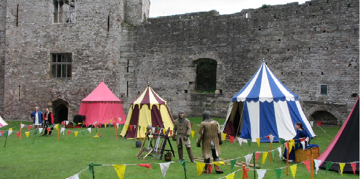 Chepstow-Castle-kasteel-tenten-Engeland