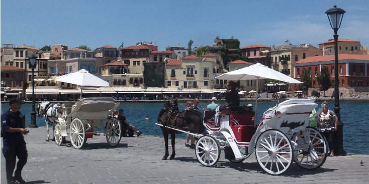 Chania-Carriage-Ride-Greece-Bay-Crete