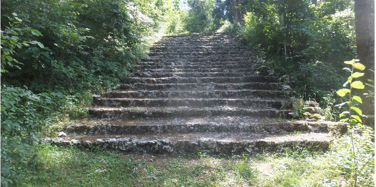 Ebensee-leeuwenpad-stenen-trap-concentratiekamp-Oostenrijk