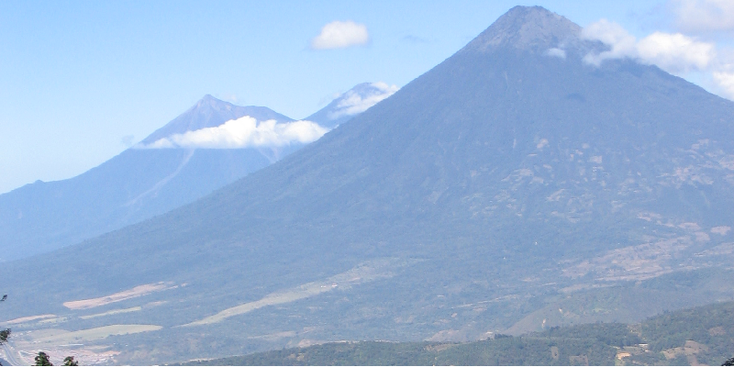 Pacaya-vulkaan-lava-as-Guatemala