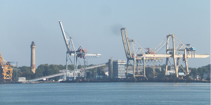 Oder-rivier-kranen-haven-Szcezcin-Stettin-Polen