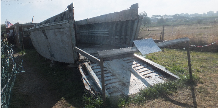 Maisy-Battery-Grandcamp-landingsboot-vaartuig-Normandië-Frankrijk