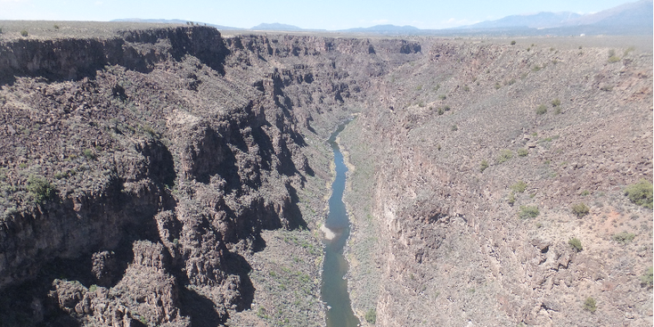 Rio-Grande-rivier-vallei-kloof-Verenigde-Staten