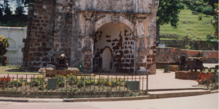 A-Fermosa-Portugees-fort-kanon-Malakka-Maleisië