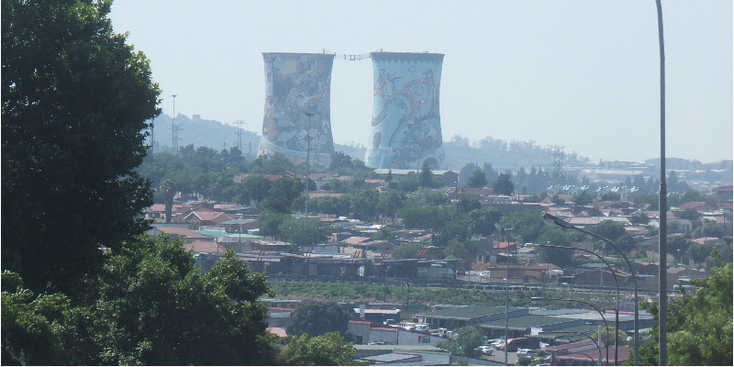 Soweto-torens-graffiti-Johannesburg-Zuid-Afrika