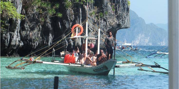 Bacuit-Archipelo-archipel-lagune-Cadlao-eiland-strand-zee-helder-palmbomen-El-Nido-Palawan-Filipijnen 