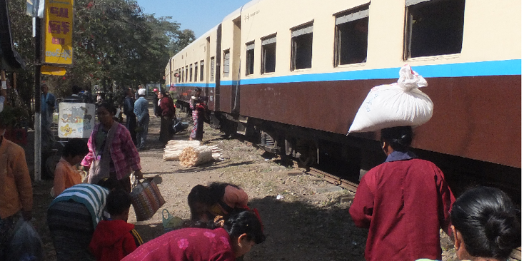Kyaukme-Gokteila-Gokteik-viaduct-trein-Myanmar-Birma