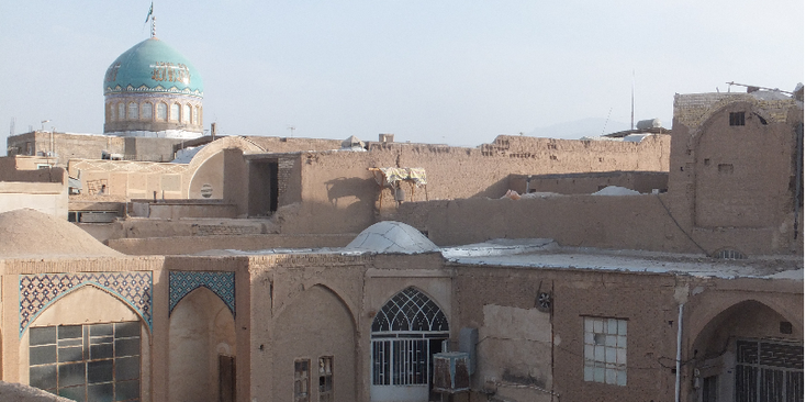 Kashan-traditioneel-huis-hamam-hammam-dak-Iran