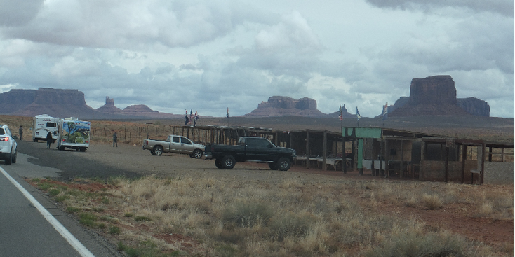 Monument-Valley-stal-verkoop-Navajo-indianen-Verenigde-Staten