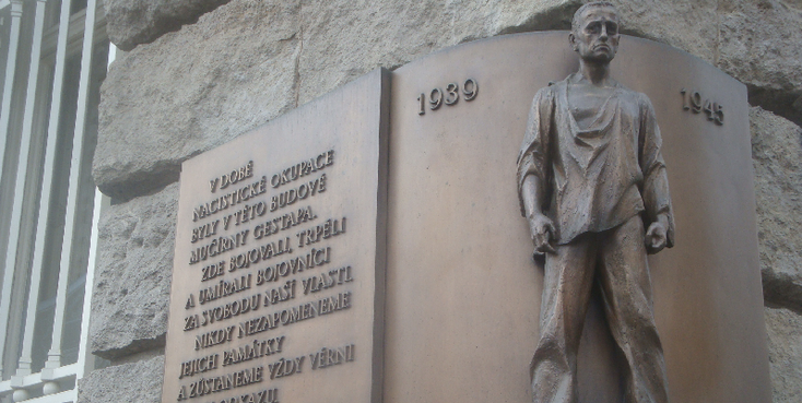 Gestapo-SS-WW2-monument-nazi-Praag-Tsjechië