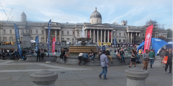 Trafalgar-Square-fontein-plein-Londen-Engeland