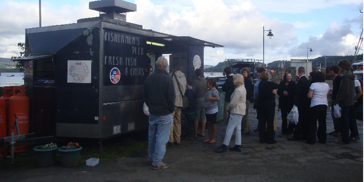Tobermory-Fish-and-Chips-keet-kar-haven-Isle-of-Mull-Schotland-eiland