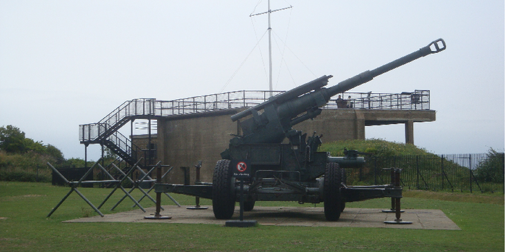 Dover-kasteel-luchtafweer-WW2-kanon-Engeland