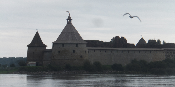 Shisselburg-Shlisselburg-Fort-Oreshek-meer-Ladoga-WW2-Rusland-wachttoren