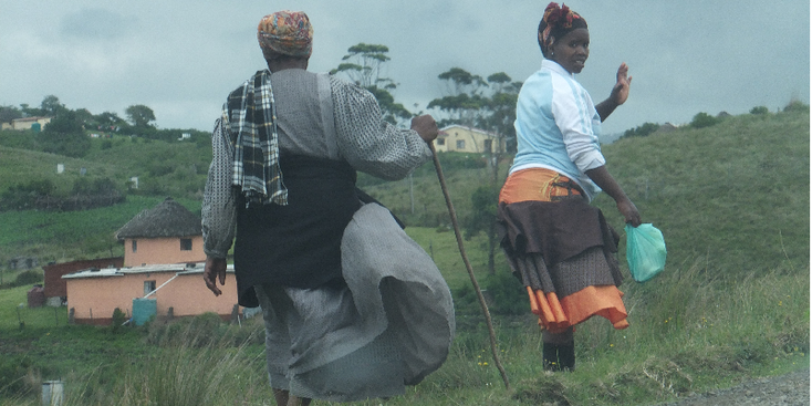 Xhosa-Mdumbi-lokale-bewoner-Zuid-Afrika