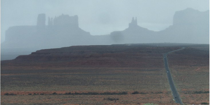Monument-Valley-Navajo-indianen-Verenigde-Staten
