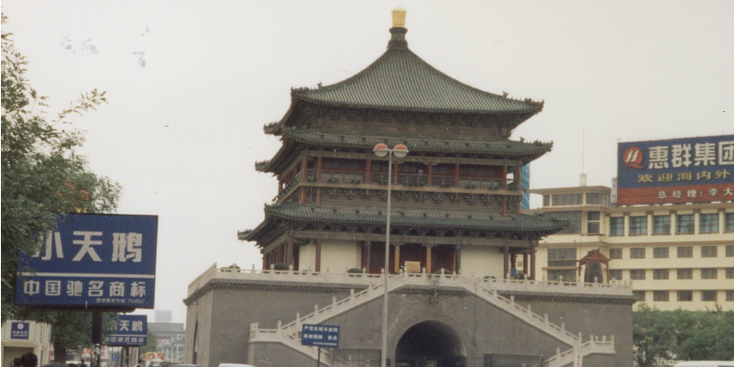Xian-Belltower-Tower-Citywall-China