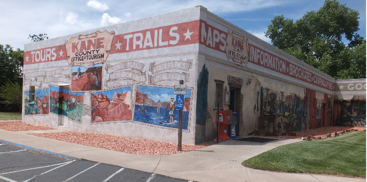 Kanab-information-centre-informatiecentrum-graffiti-Verenigde-Staten