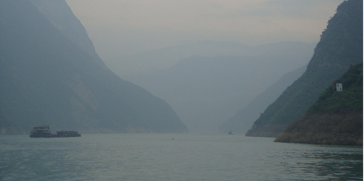Yangtse-Yangtsze-rivier-boten-handel-China-gele-vallei-dam
