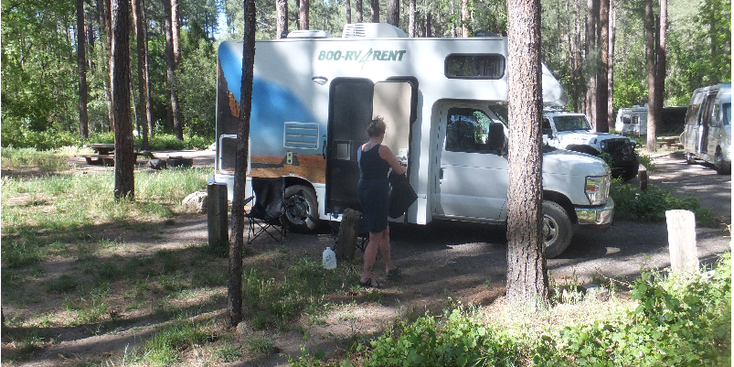 Cave-Springs-Oak-Tree-Canyon-campsite-campground-camper-camping-Arizona-Verenigde-Staten