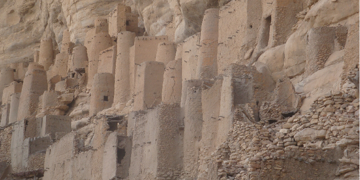 Banani-Dogon-land-Mali-Bandiagara-Tirelli-Temel-muur