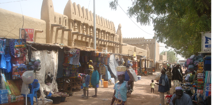 Djenne-Market-Mudbrick-Mosque-Mali