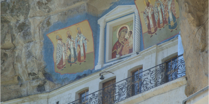 Uspensky-monastery-klooster-Bakhchysarai-grotklooster-Krim-Oekraïne