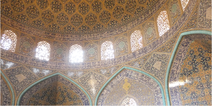 Isfahan-Imam-moskee-tegels-Iran
