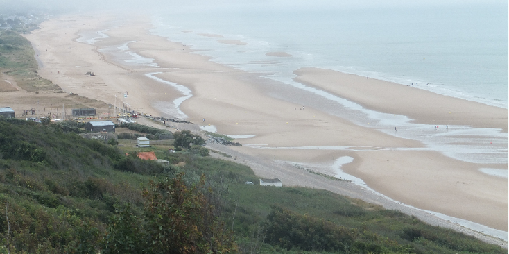 Omaha-Beach-strand-W60-Saint-Honorine-Normandië-D-Day-Invasie-Frankrijk