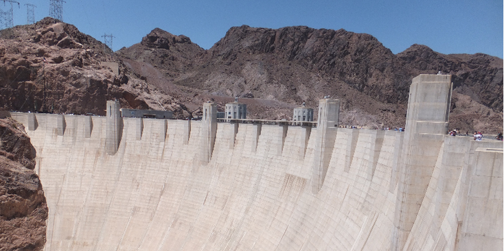 Hoover-Dam-Boulderdam-Bridge-brug-Cplorado-River-rivier-Verenigde-Staten