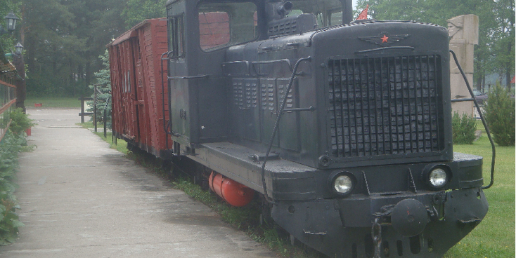 Grutas-park-Druskininkai-locomotief-wagon-Litouwen