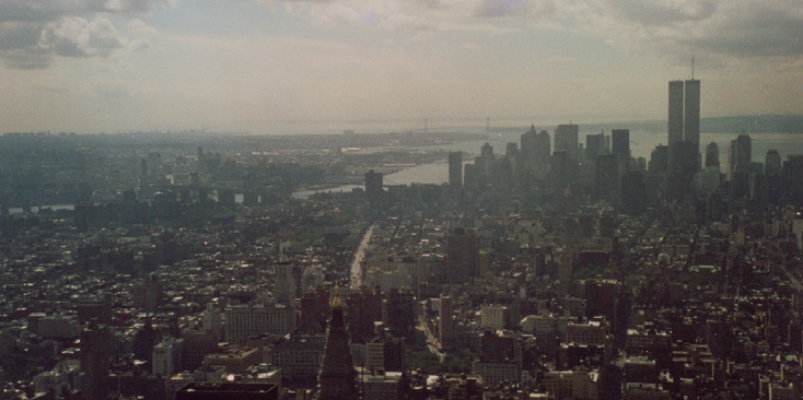 Manhattan-Skyline-Twin-Towers-New-York-Verenigde-Staten