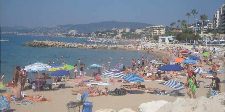 Cannes-Boulevard-Frankrijk-kust-zonnen-strand-filmfestival