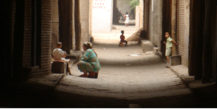 Kashgar-oude-stad-China-oeigoeren-lemen-huizen