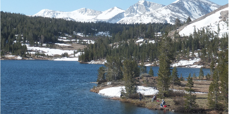 Yosemite-National-Park-Tioga-pas-meer-vissen-Verenigde-Staten