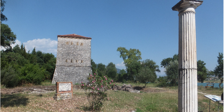 Butrint-Romeinse-ruïnes-zuil-toren-Albanië