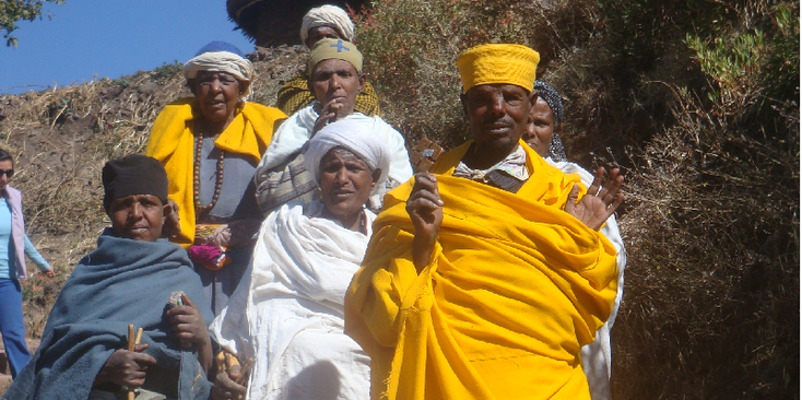 Lalibela-Ethiopië-rots-kerken-ondergronds-heilig-monnik