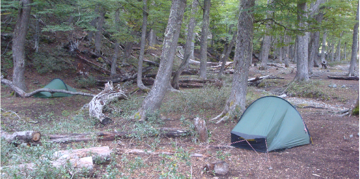 Hielo-Azul-Camping-refugio-Patagonico-Argentinië