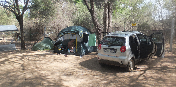Skukuza-camping-tent-Kruger-nationaal-park-Zuid-Afrika